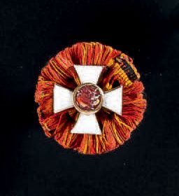 null Insigne miniature de l'Ordre de Saint Georges, montée sur vis avec rosette du...