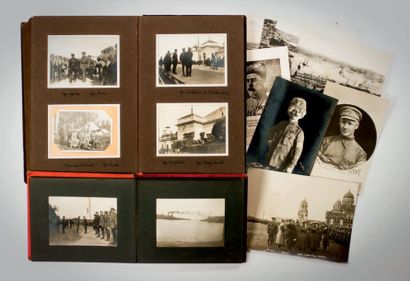 null GUERRE CIVILE EN SIBÉRIE. 1919-1920. Deux albums photo. 119 épreuves photographiques...