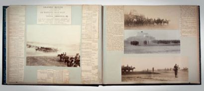null RUSSIA 1902-05. Album de souvenirs de Russie ayant appartenu au capitaine de...