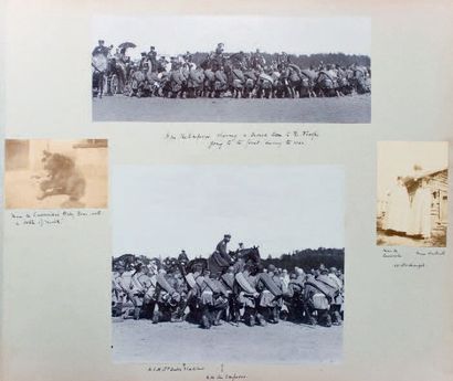 null RUSSIA 1902-05. Album de souvenirs de Russie ayant appartenu au capitaine de...