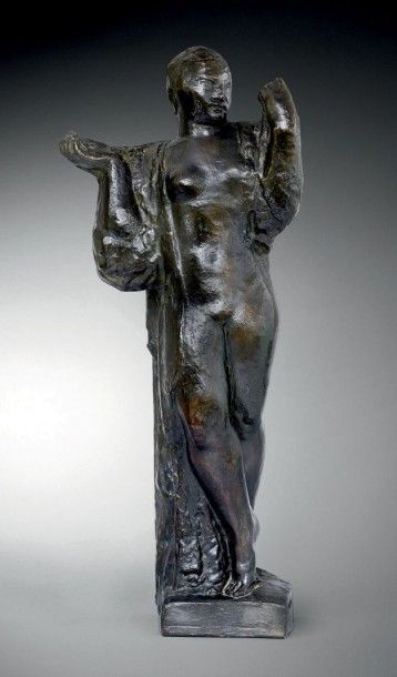 CHARLES MALFRAY (1887-1940) La danse debout, 1937 Epreuve en bronze, n°6/8 Fonte...