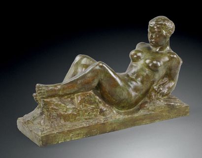 CHARLES MALFRAY (1887-1940) La Source du Taurion, 1938-1939 Epreuve en bronze, n°5/8...