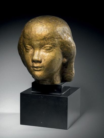 Jean CARTON (1912-1988) Jeannette, vers 1945 Epreuve en bronze, n°1/4 E.A. Fonte...