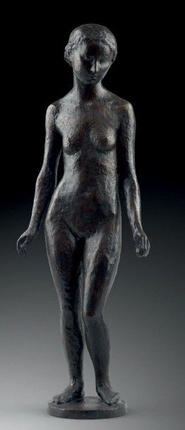 Paul Cornet (1892-1977) Coralie, 1930 Epreuve en bronze, n°6/8 Fonte à la cire perdue...