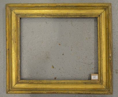 null CADRE CARLO MARATTA en bois mouluré et doré. Italie, XVIIIème siècle (accidents,...
