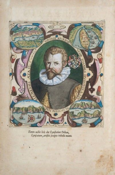 LINSCHOTEN (Jan Huyghen van) Navigatio ac Itinerarium in orientalem sive lusitanorum...