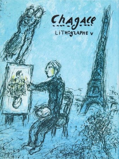 [CHAGALL Marc] CHAGALL LITHOGRAPHE. Monte Carlo, André Sauret, 1960-1986. 6 volumes...