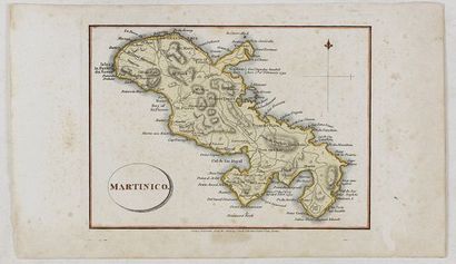 ARROWSMITH, AARON Martinico. Londres, 1805. Col. Pâles rousseurs. 110 x 154 mm. Carte...