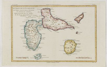 BONNE, R. Les Isles de la Guadeloupe, de Marie Galante, de la Desirade et celles...