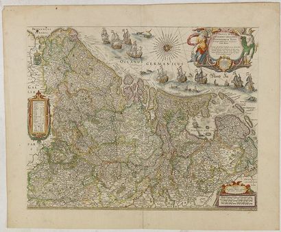 BLAEU, G. Novus XVII Inferioris Germaniae Provinciarum Typus. Amsterdam, 1643-1650....