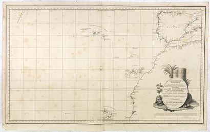 TOFINO DE SAN MIGUEL, VICENTE Carta esférica de una parte del Océano Atlántico: Comprehendida...