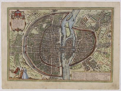 BRAUN, G./HOGENBERG, F. Lutetia, vulgari nomine Paris, urbs Gallia... Cologne, 1582....
