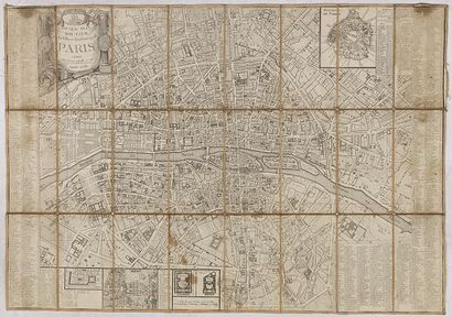 ESNAUTS ET RAPILLY Nouveau plan routier de la ville et faubourgs de Paris. 1787....