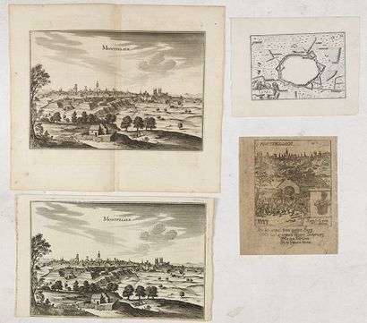 ANONYME Montpellier. Ca. 1821. Papier bruni, rousseurs et mouillures. 170 x 123 mm....