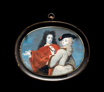 Rosalba CARRIERA (Venise, 12 janvier 1673 - 15 avril 1757) 
Couple d'aristocrates...