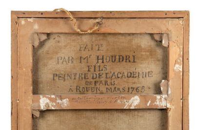 Jacques Charles OUDRY (Paris 1720 - Lausanne 1778) 
Chien barbet soulevant des canards
Papier...
