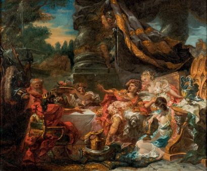 ECOLE DE PRAGUE DU XVIIIE SIÈCLE Scène de banquet
Toile
42 x 52 cm