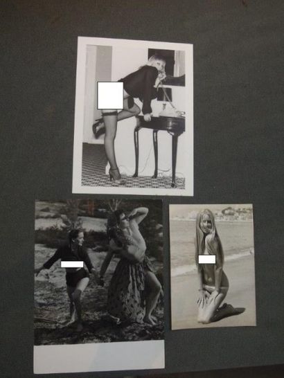 null Ensemble de 7 photographies, Nus, vers 1950-1970. Divers photographes