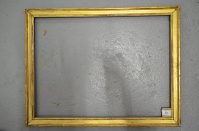 null Baguette en bois mouluré et doré. Époque Louis XVI. 39,8 x 53,4 cm - Profil:...