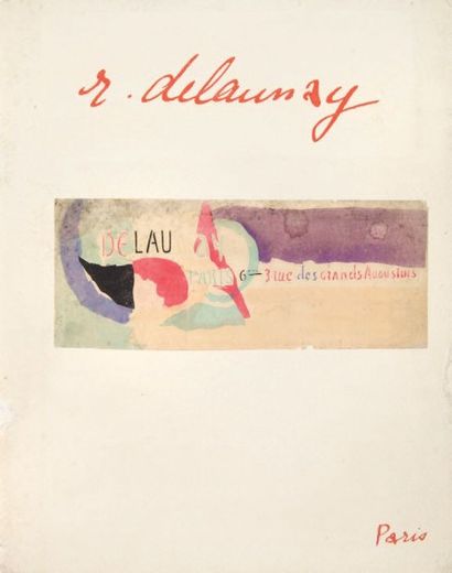 APOLLINAIRE Guillaume LES FENÊTRES. André Marty, 1912. Grand in-4, belle couverture...