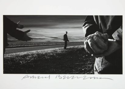 BAUMANN Arnaud GUERRE ET PAIX. PHOTOMONTAGE ORIGINAL SIGNÉ. 1998. 42 x 58 cm, sous...
