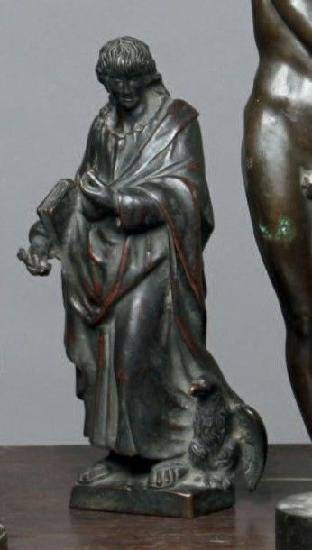École Française du XVIIe siècle Saint Jean évangéliste
Sculpture en bronze à patine...
