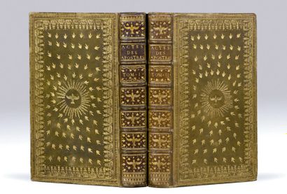 null MANUSCRIT. - Actes des Apôtres. S.l.n.d. [fin du XVIIe siècle]. 2 volumes in-folio...