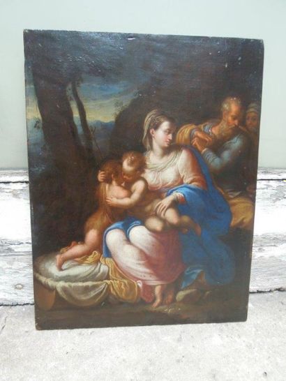 D'APRÈS RAPHAËL La Sainte Famille
Panneau
Environ 20 x 15 cm