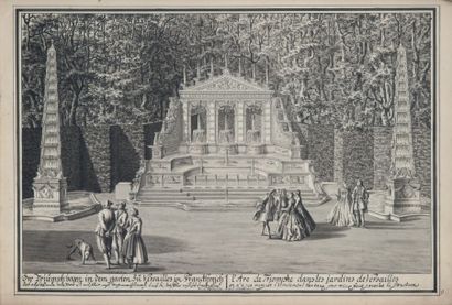 DANREITER (Franz Anton) Nouveaux Plans des Villes, Chateau, et Jardins de Versailles....