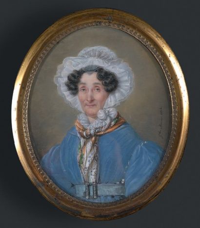 MADEMOISELLE HYACINTHE MERCIER (ACTIVE À PARIS ENTRE 1808 ET 1839) 
Portrait d'une...