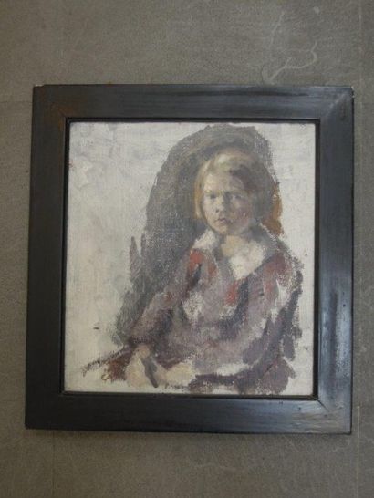 null Huile sur toile
36 x 34 cm
"Portrait de petite fille"
Monogramée en bas à gauche...