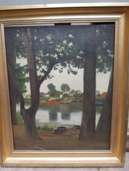 A.SEGUIN (?) 
Paysage
Huile sur toile, signée en bas à droite
40 x 31 cm