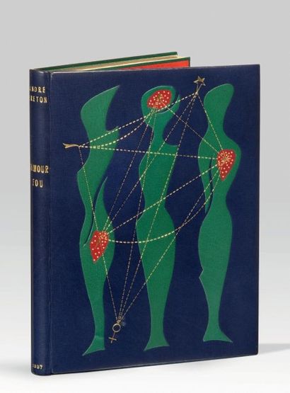 BRETON (André) L'AMOUR FOU
Paris, Gallimard, 1937. In-12, box bleu, plats ornés d'un...