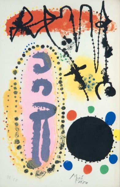 CHAR (René) - MIRÓ (Joan) À LA SANTÉ DU SERPENT
Orné par Joan Miró. Paris, G.L.M....