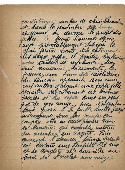 DESNOS (ROBERT) [La Liberté ou l'Amour !] 
2 cahiers in-8, comme suit: 1°. Manuscrit...