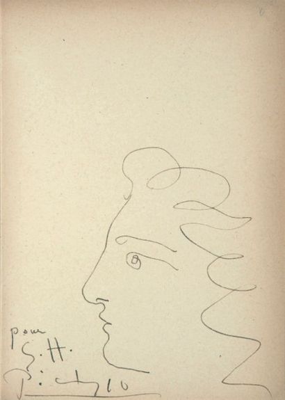 ARAGON (Louis) FEU DE JOIE
Avec un dessin de Pablo Picasso. Paris, Au Sans Pareil,...