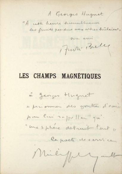 BRETON (André) - SOUPAULT (Philippe) LES CHAMPS MAGNÉTIQUES
Paris, Au Sans Pareil,...