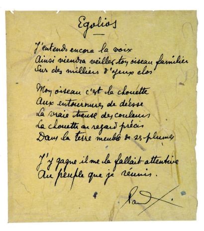 ELUARD (Paul) (1895-1952)- PICASSO (Pablo) 
LA BARRE D'APPUI. Poèmes illustrés de...
