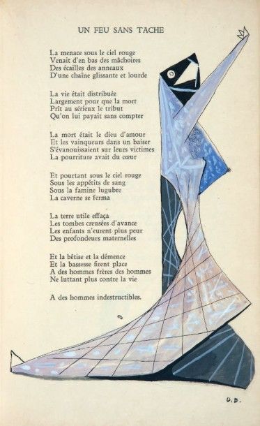 ELUARD (Paul) - DOMINGUEZ (Oscar) SUR LES PENTES INFÉRIEURES
Poèmes. Paris, Revue...