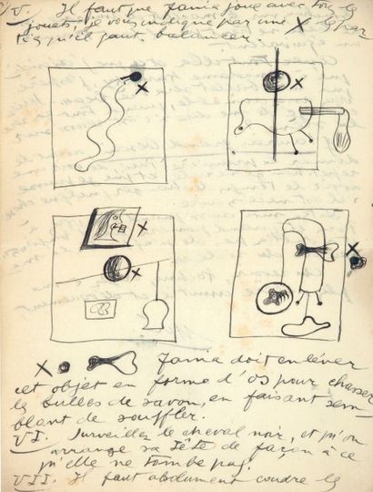 MIRÓ (Joan) (1893-1983) Lettre autographe signée (en français) à Boris Kochno
 Datée...