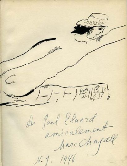null [CHAGALL]. Marc CHAGALL. New York. The Museum of Modern Art, 1946 ; in-4°, couverture...