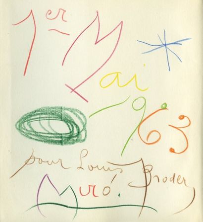 null [MIRÓ Joan]. MIRÓ. Genève, Albert Skira, Collection Le Goût de notre temps,...