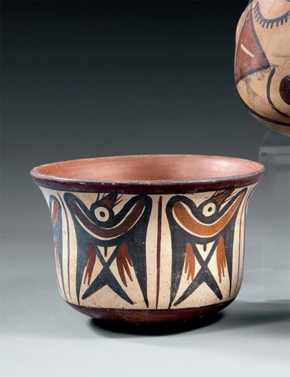 null Culture Nazca, Sud du Pérou 200 à 600 après J.-C. Bol à décor peint Céramique...