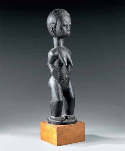 Statuette féminine Peuple Baoulé, Côte d'Ivoire...