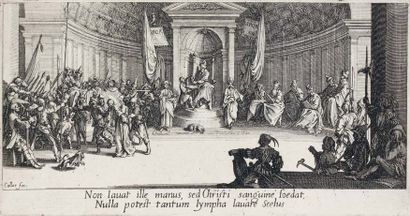 JACQUES CALLOT (NANCY 1592-1635) La grande Passion : suite complète de 7 planches....