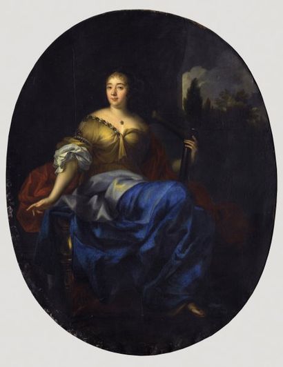 ATTRIBUÉ À JEAN NOCRET (1615 OU 1617-1672) Portrait présumé de lady Margueritte Gordon...