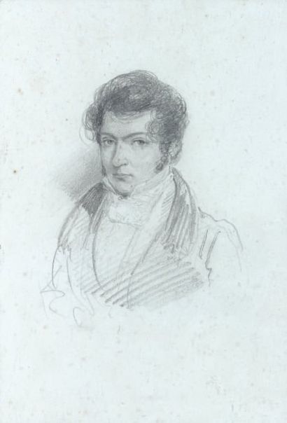 BARON JEAN ANTOINE THÉODORE GUDIN (PARIS 1802 - BOULOGNE-SUR-SEINE 1880) Autoportrait,...