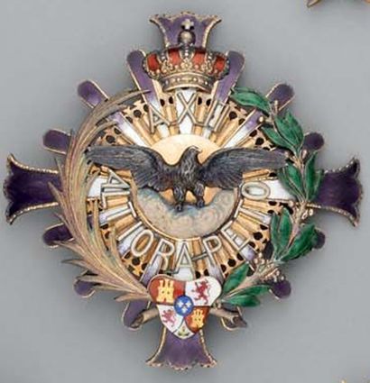 null ESPAGNE Ordre d'Alphonse XII Créé le 23 mai 1902 par le roi Alphonse XIII (1886-1931)...