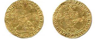 null COMTÉ DE FLANDRE - PHILIPPE LE BON 1419-1467 Lion d'or frappé à Brugges. 4,19...