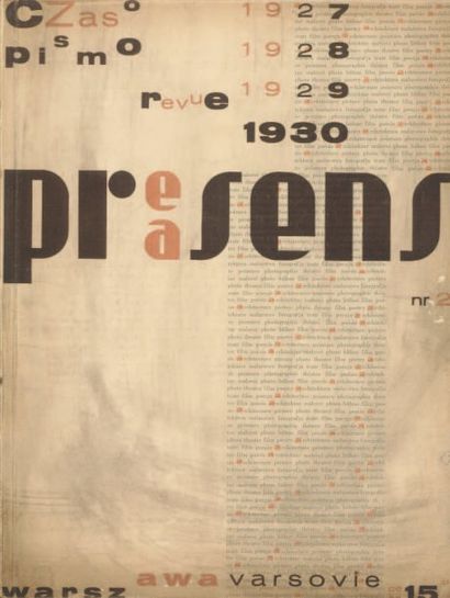 [ARCHITECTURE]. REVUE. PRAESENS. Numéro 2. Warszawa, numéro 2 de 1930 ; in-4, couverture...